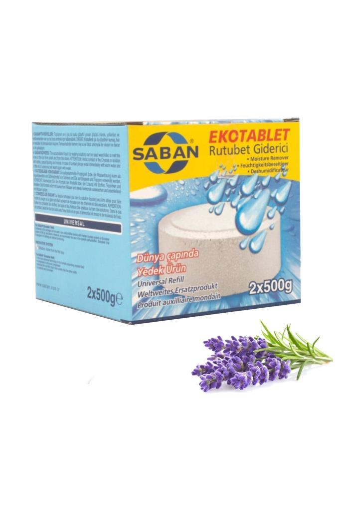 2x500 Gram - Lavanta Kokulu, Nem Alıcı Rutubet Ve Küf Önleyici Yedek Tablet - Resim 1