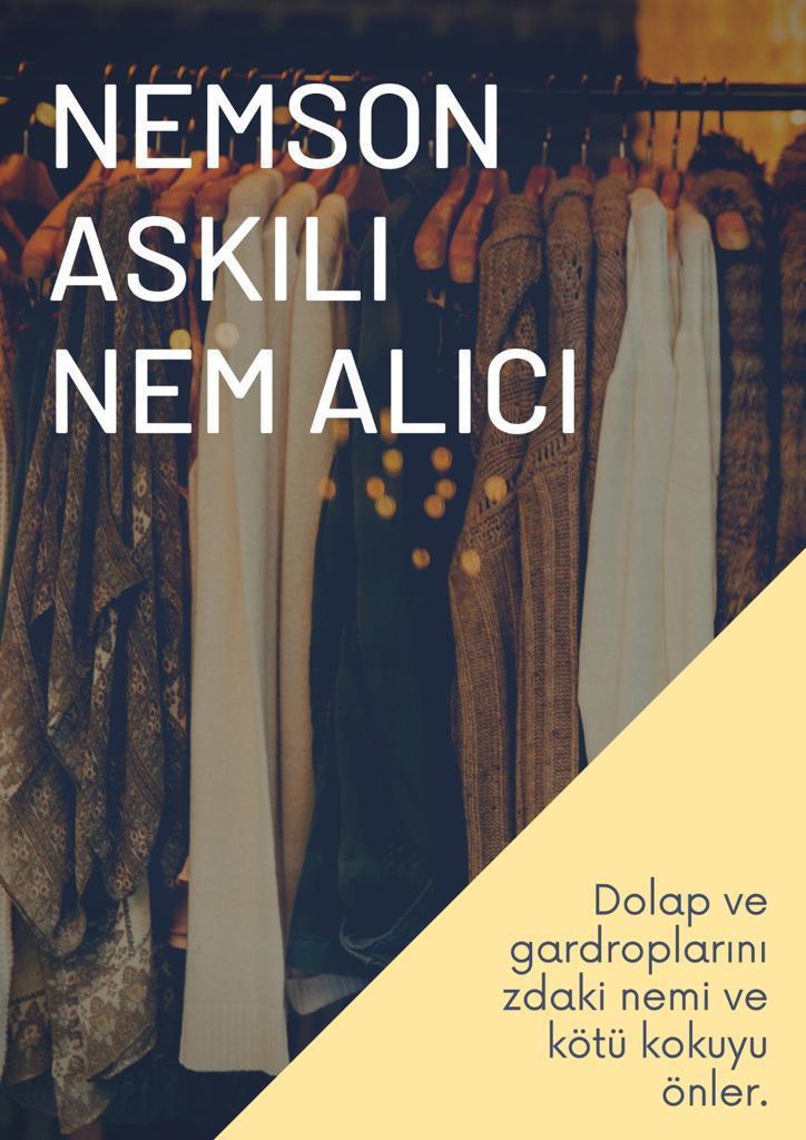 6 Adet - 250Gram - Nemson Nem Alıcı Askılık - Resim 4