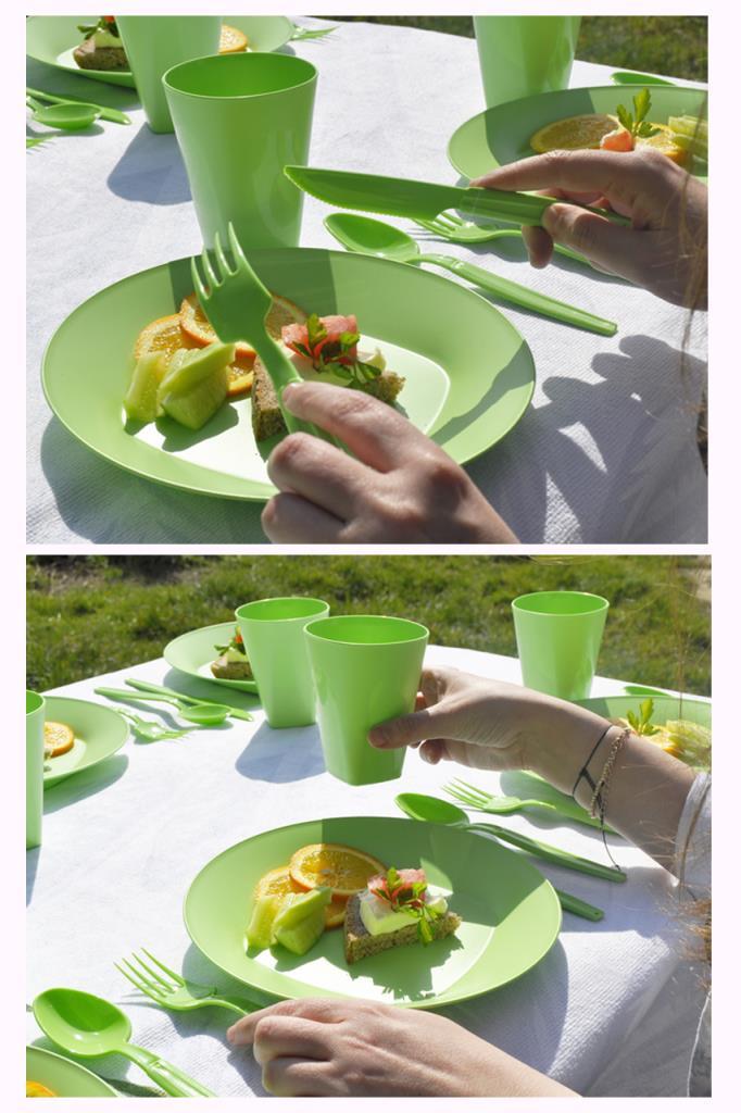 Yeşil, Katlı Piknik Seti - Resim 1
