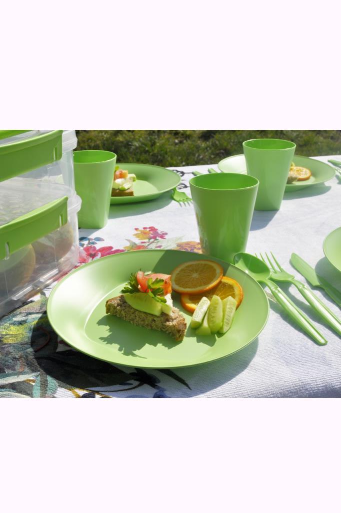Yeşil, Katlı Piknik Seti - Resim 3