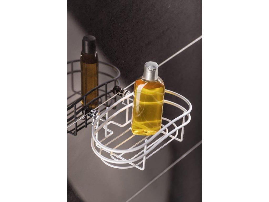 Classic Plus Beyaz Banyo Rafı – Paslanmaz Çelik 24x8x15 cm