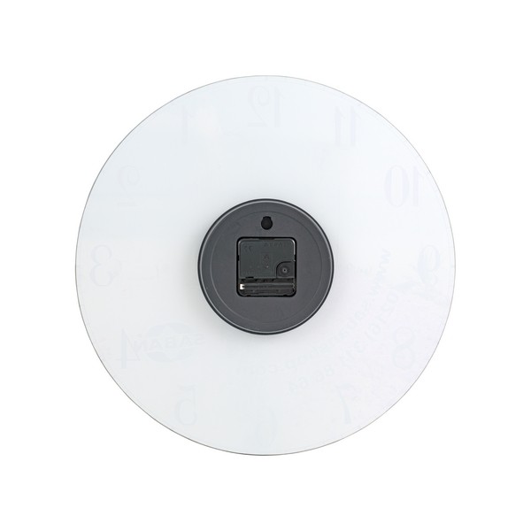 Modern Dekoratif Sessiz Akar Duvar Saati - Temperli Cam 37 cm HS002 - Resim 2