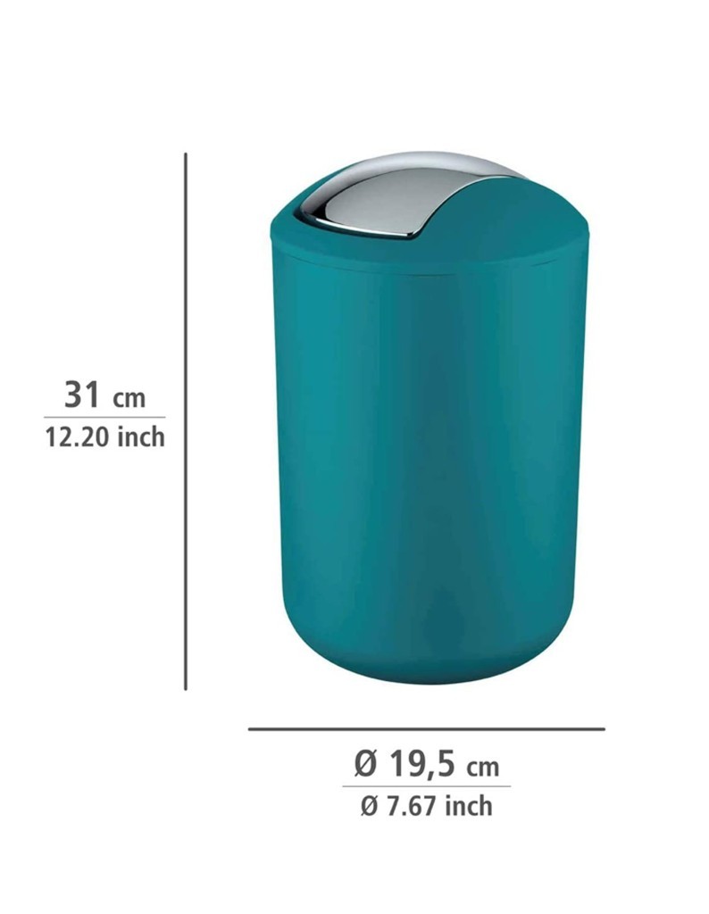 Turkuaz, Çöp Kovası 6,4 Litre - Brasil Model - Resim 3