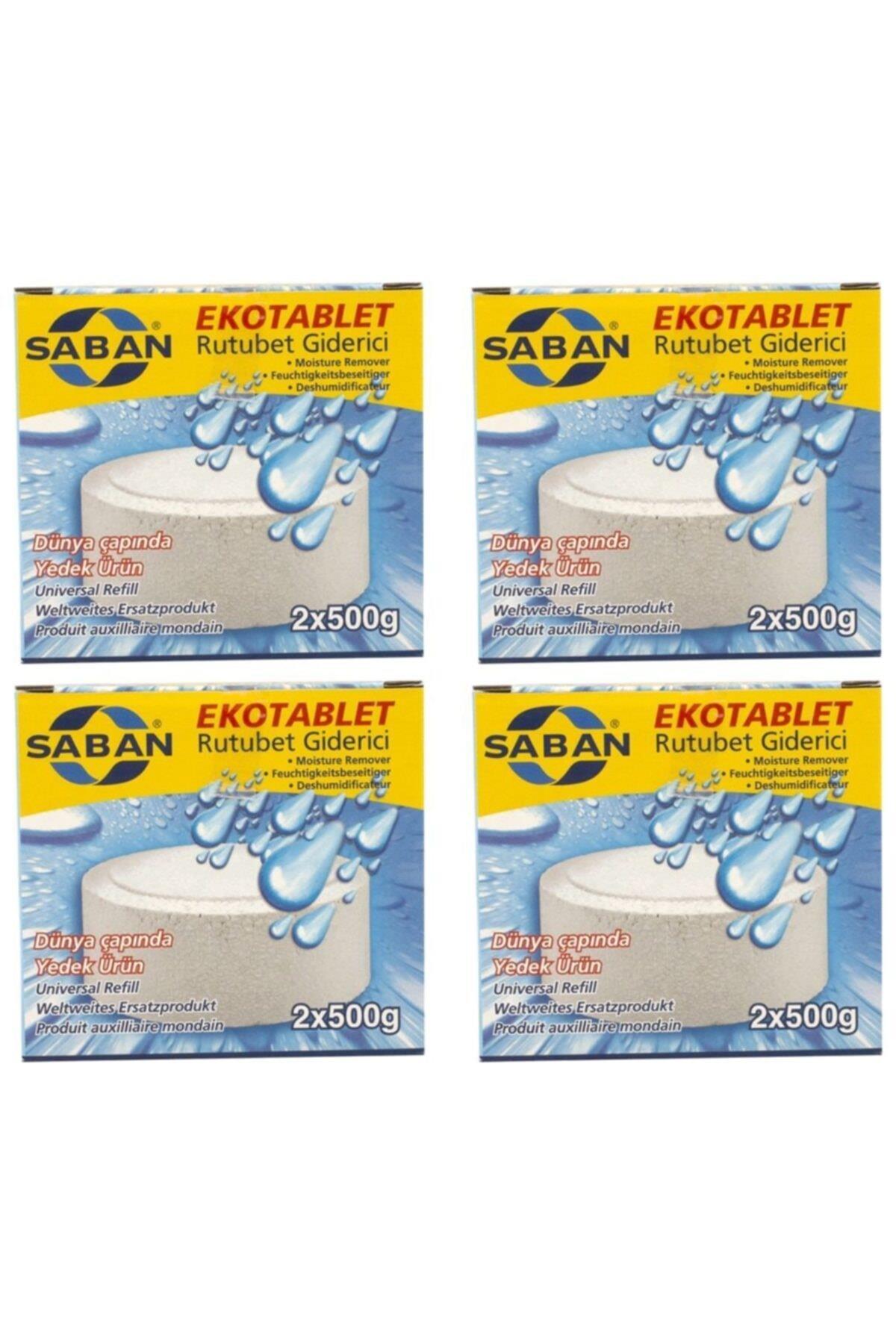 4 Adet 2x500Gr - NATUREL - Nem Alıcı Rutubet Giderici Yedek Tablet - Resim 1