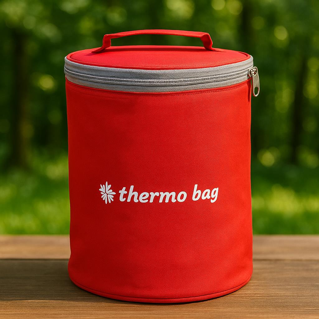 8 Litre - Kırmızı - Termal Çanta - Termo Çanta - Resim 3