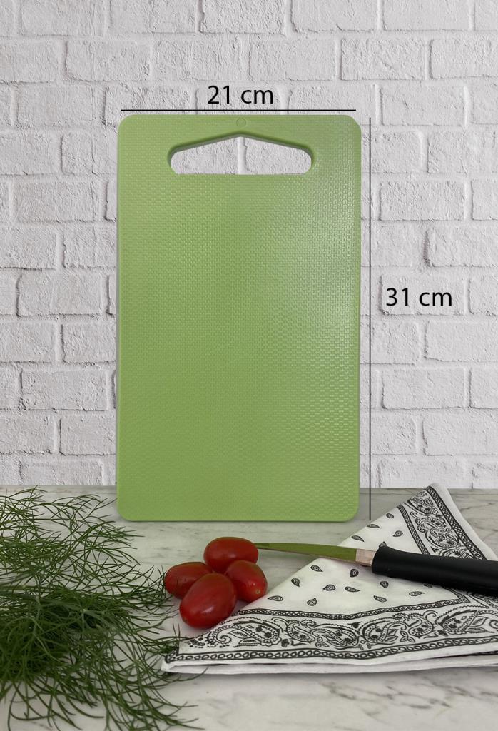 Kesme Tahtası Plastik Yeşil 21x31 cm - Resim 1