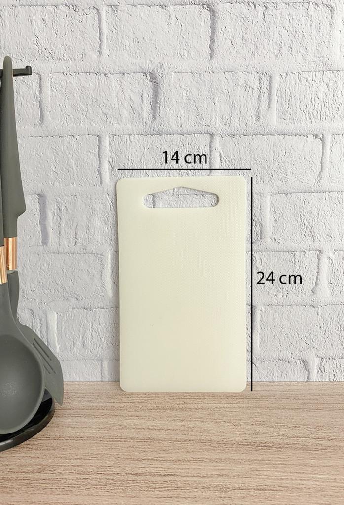 Kesme Tahtası Plastik Beyaz 14x24 cm - Resim 1