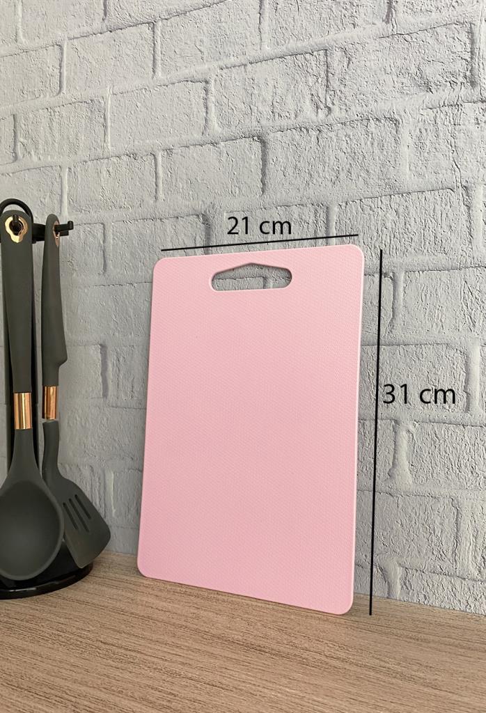 Kesme Tahtası Plastik Pembe 21x31 Cm - Resim 1