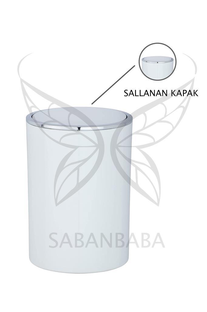 Beyaz, Çöp Kovası 2 Litre - İnca Model - Resim 1