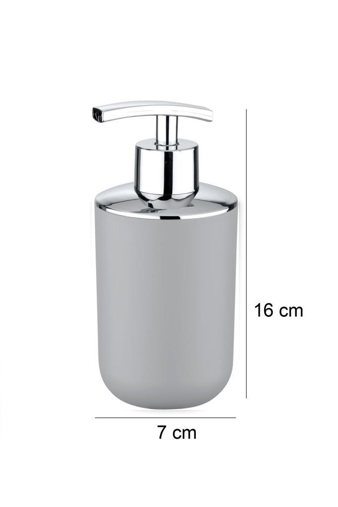 2'li Set Gri, Diş Fırçalık Ve Sıvı Sabunluk - Brasil Model - Resim 2
