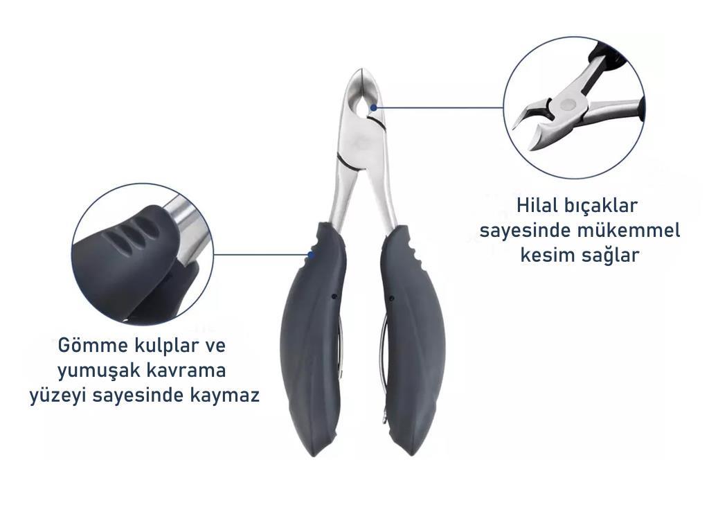 Diyabetik Tırnak Makası Ve Makas, 2'li Set - Resim 4